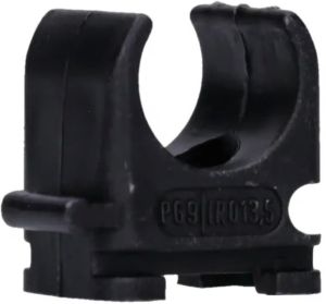 Klembeugel PVC 5/8 (16mm) koppelbaar zwart zak(100)