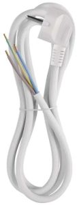 Aansluitsnoer 3x1,5qmm 2m wit PVC