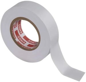 Isolatietape PVC 19mm rol 20m wit