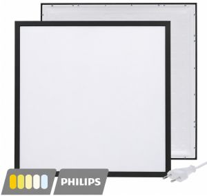 LED backlit paneel zwart 60x60cm 30W 5CCT 4050Lm