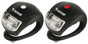 Technik LED fietslampset 2 delig rood/wit