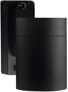Wandlamp Tin Single 1x GU10 zwart IP54