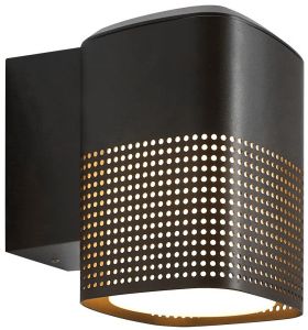 Wandlamp Sidara E27 zwart IP54