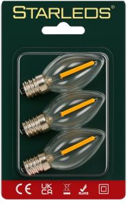 Starlights STARLED reservelamp LED E12 0,6W blister(3)