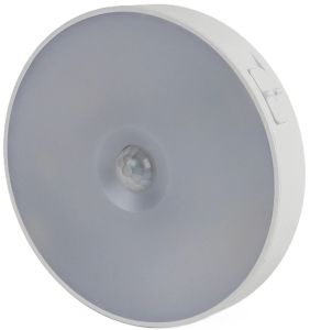 LED kastlamp rond met sensor oplaadbaar wit 3000K