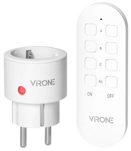 Basisset draadloos schakelen 1x mini ontvanger+AB wit