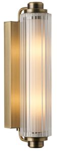 Wandlamp Nimal dubbel messing E14 IP44