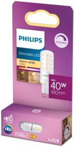 Philips LED steek G9 230V 4-40W 2700K dimbaar blister