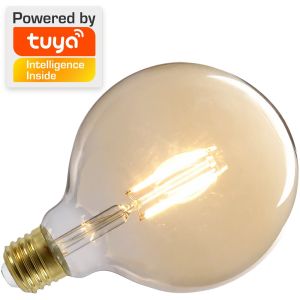 LED Globe G125 filament E27 4,9W dimbaar SMART Wi-Fi TUYA