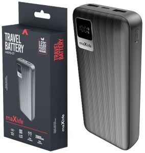 Powerbank 20.000mA zwart USB + USB-C