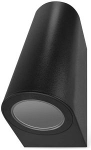 Wandlamp Oculus 2xGU10 zwart rond IP44