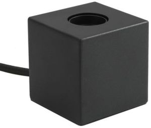 Tafellamp Cube 85mm E27 zwart