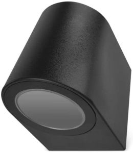 Wandlamp Oculus 1xGU10 zwart rond IP44