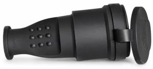Randaarde contra stekker rubber zwart