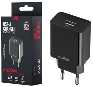 USB lader 2,1A zwart