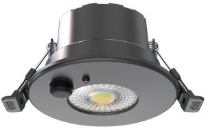 LED inbouwspot 6W 4CCT 85mm rond vast zwart + sensor