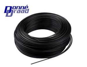 VD H07V-U draad Eca 1,5qmm zwart Donne 100m