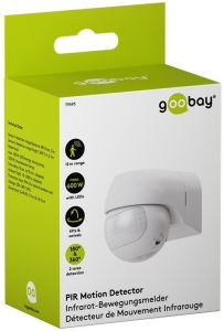 Bewegingsmelder IR opbouw wit wand 2-zone 180-360 graden IP44 - Afbeelding 2