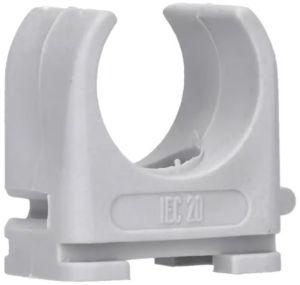 Klembeugel PVC 3/4 (19mm) koppelbaar grijs zak(100) - Afbeelding 2