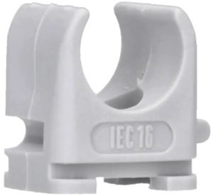 Klembeugel PVC 5/8 (16mm) koppelbaar grijs doos(100) - Afbeelding 2