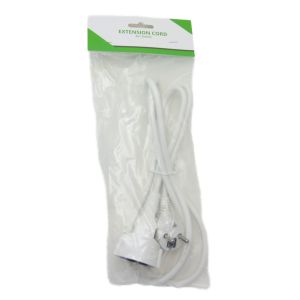 Verlengsnoer PVC RA 3x1,5qmm wit 2m - Afbeelding 2
