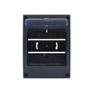 Lege kast opbouw met klep 6 modules zwart - Afbeelding 2