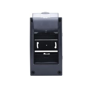 Lege kast opbouw met klep 4 modules zwart - Afbeelding 2