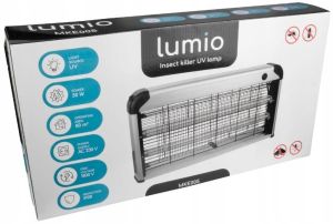 Insectenlamp UV 2x15W 1800V 80m2 metaal - Afbeelding 2
