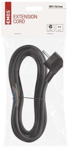 Aansluitsnoer 3x1,5qmm 3m zwart PVC - Afbeelding 2
