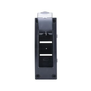 Lege kast opbouw met klep 2 modules zwart - Afbeelding 2