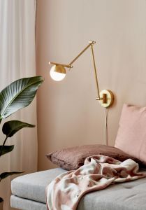 Wandlamp Contina messing G9 - Afbeelding 2