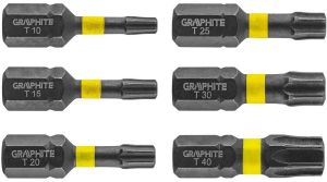 Bitset Torx impact TX10-TX40 6x 25mm - Afbeelding 2