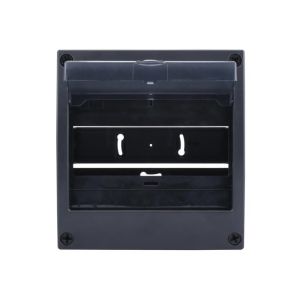 Lege kast opbouw met klep 8 modules zwart - Afbeelding 2