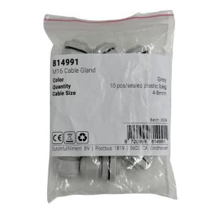 Wartel PVC M16 grijs IP68 zak(10) - Afbeelding 2