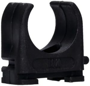 Klembeugel PVC 3/4 (19mm) koppelbaar zwart zak(100) - Afbeelding 2