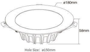 RGB-CCT LED Downlighter 18W - Afbeelding 2