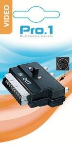 Scart adapter multiblok met schakelaar - Afbeelding 2