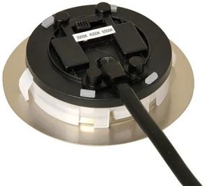 LED Driehoekspot opbouw geschuurd staal 2,5W 3CCT - Afbeelding 2