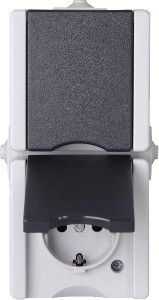 Kopp SWD opbouw stopcontact RA dubbel verticaal - Afbeelding 2