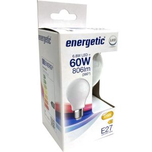 Energetic LED GLS E27 6,8-60W 2700K filament mat - Afbeelding 2