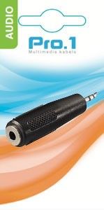 Audio adapt jack 3,5 stereo -> 2,5 contra stereo - Afbeelding 2