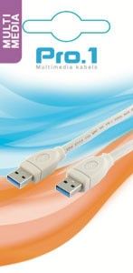 USB 3.0 A male naar A male 1.8m - Afbeelding 2
