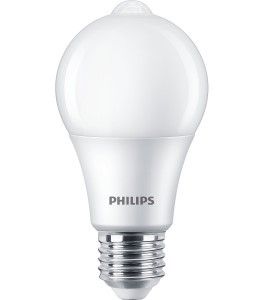 Philips LED GLS E27 8-60W 2700K mat SENSOR blister - Afbeelding 2