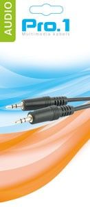 Audio jack 3,5 -> jack 3,5 stereo 1,5m - Afbeelding 2