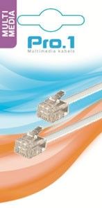 Modulair 6p4c naar 6p4c wit 10m - Afbeelding 2
