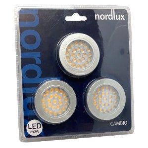 LED Meubelspot Cambio rond 2W 12V aluminium 3-pack 3000K - Afbeelding 2