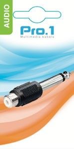 Audio adapt jack 6,3 -> tulp contra mono - Afbeelding 2