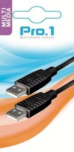 USB kabel A-male -> A-male 1,8m - Afbeelding 2
