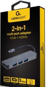 USB-C 2-in-1 multi adapter USB-C dock 2-voudig - Afbeelding 2