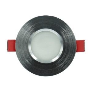 Inbouwspot vast rond 84mm geborsteld aluminium IP65 - Afbeelding 2